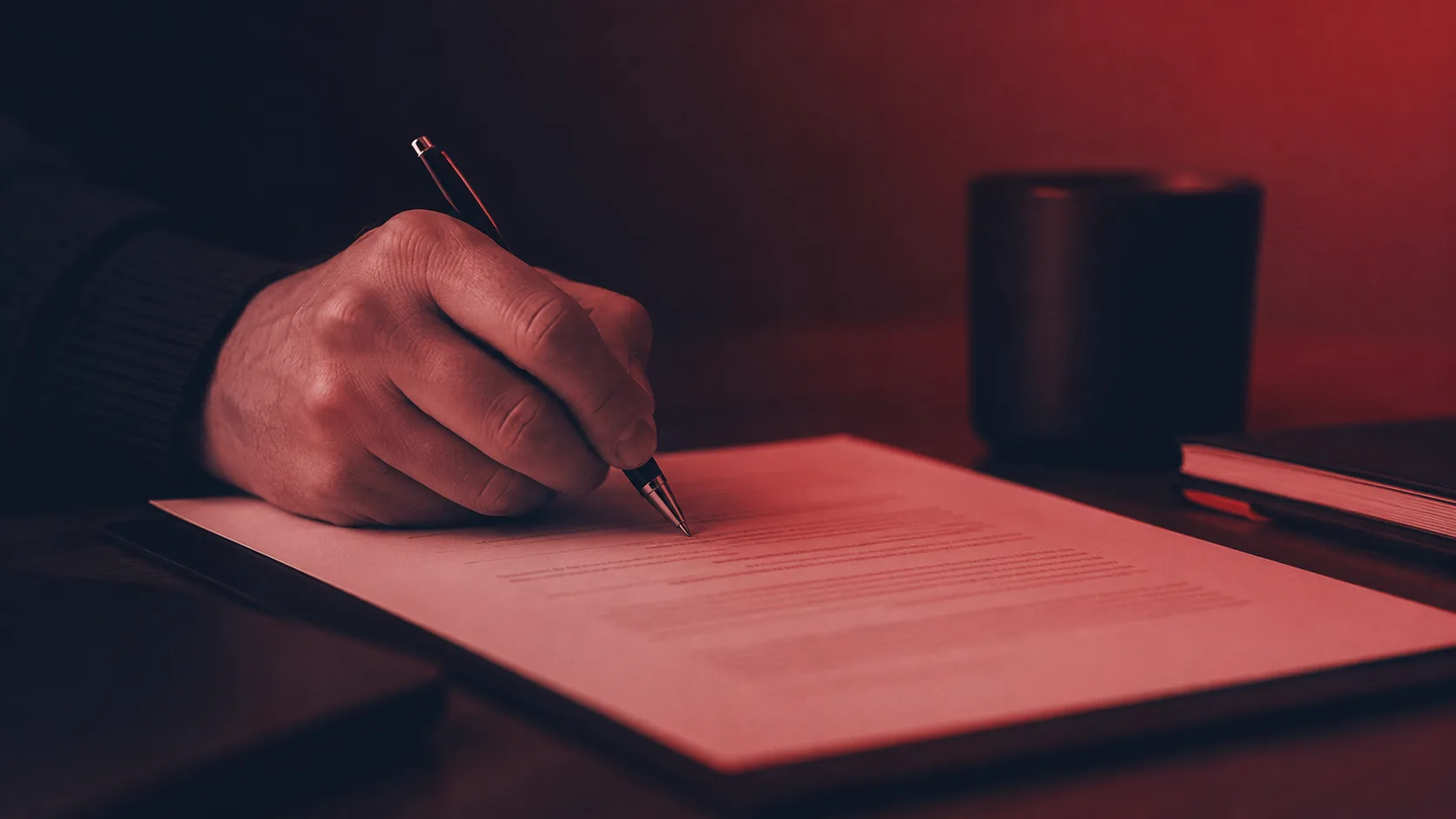 Ondernemer ondertekent een geheimhoudingsovereenkomst