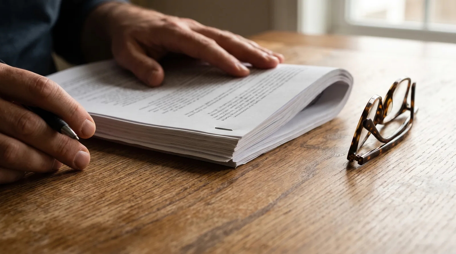 Vaststellingsovereenkomst doornemen voor ondertekening