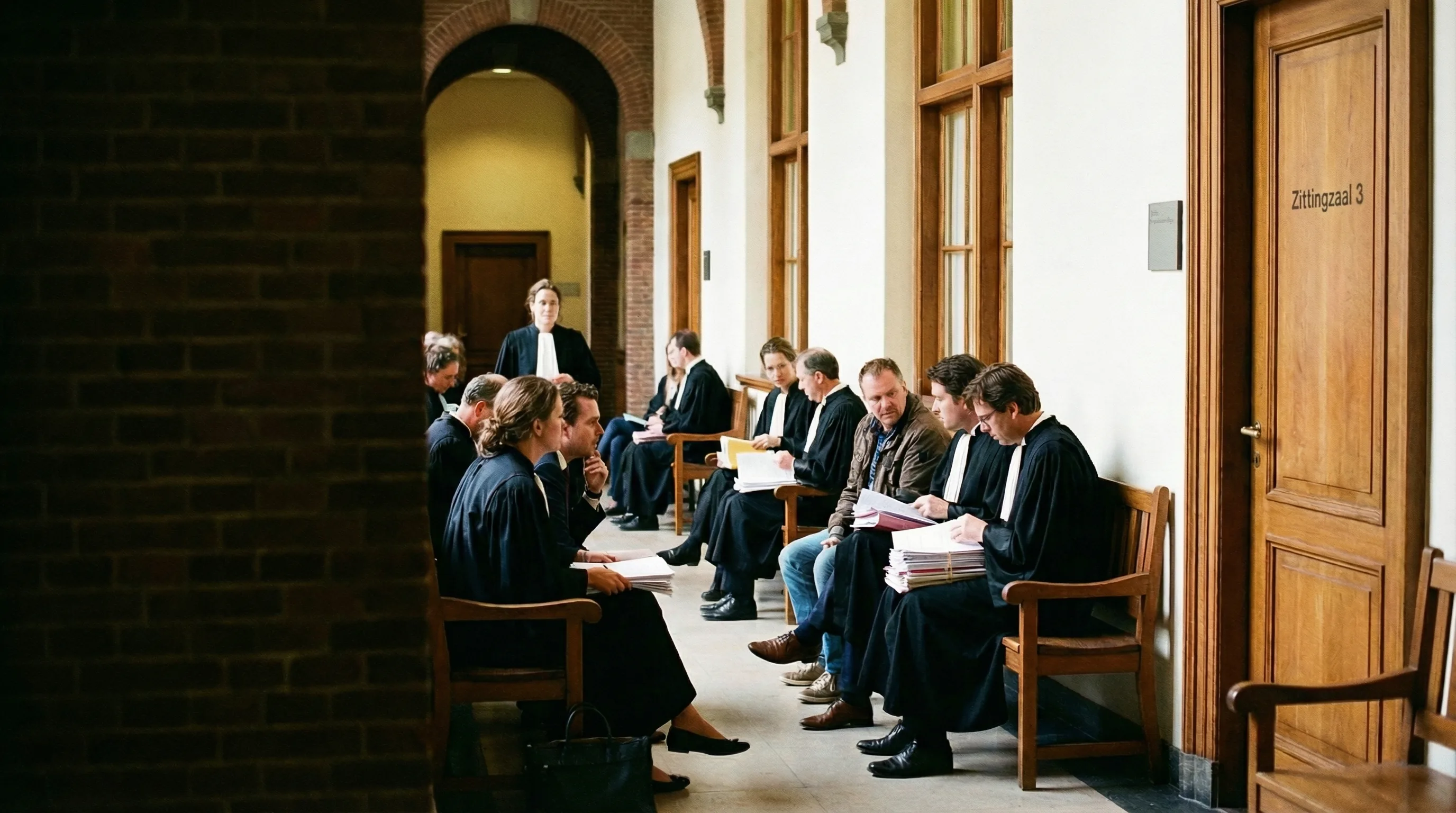 Dossier met processtukken op tafel - een rechtszaak starten