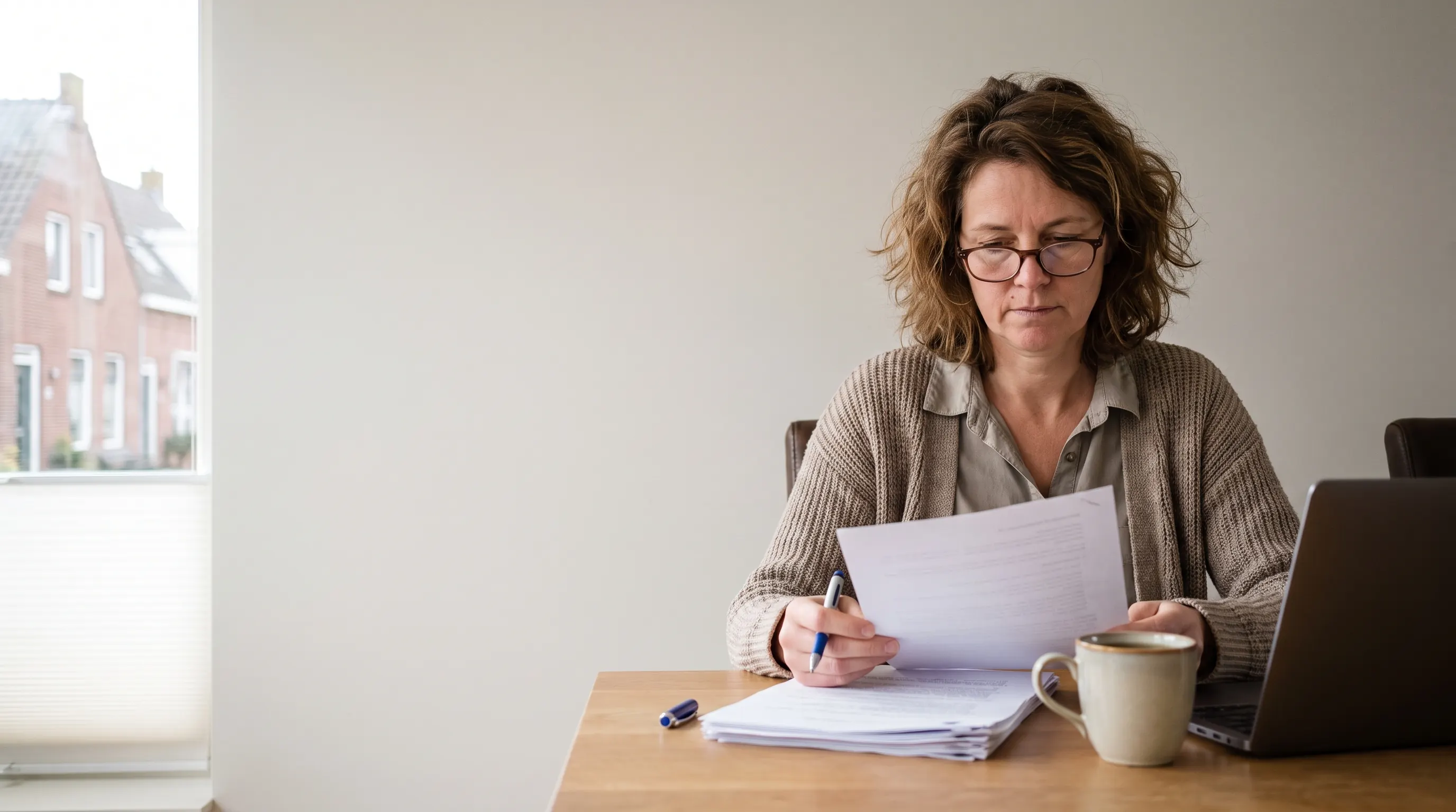 VSO-check - werknemer leest de vaststellingsovereenkomst door voordat zij tekent